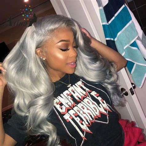 black and grey lace front wig|grey lace frontal.